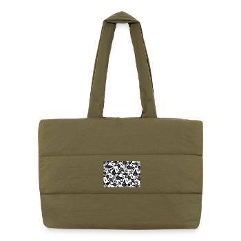 Labyrinth_der_Fische - Sac shopping matelassé - safari green - Devant