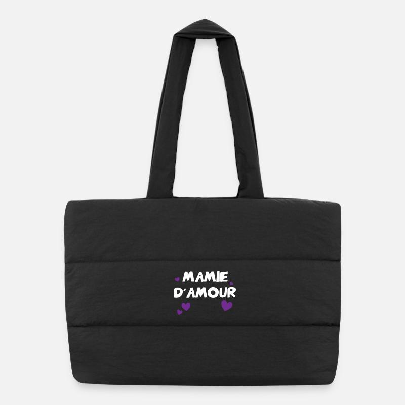 Mamie d'Amour avec cœurs Sac shopping matelassé