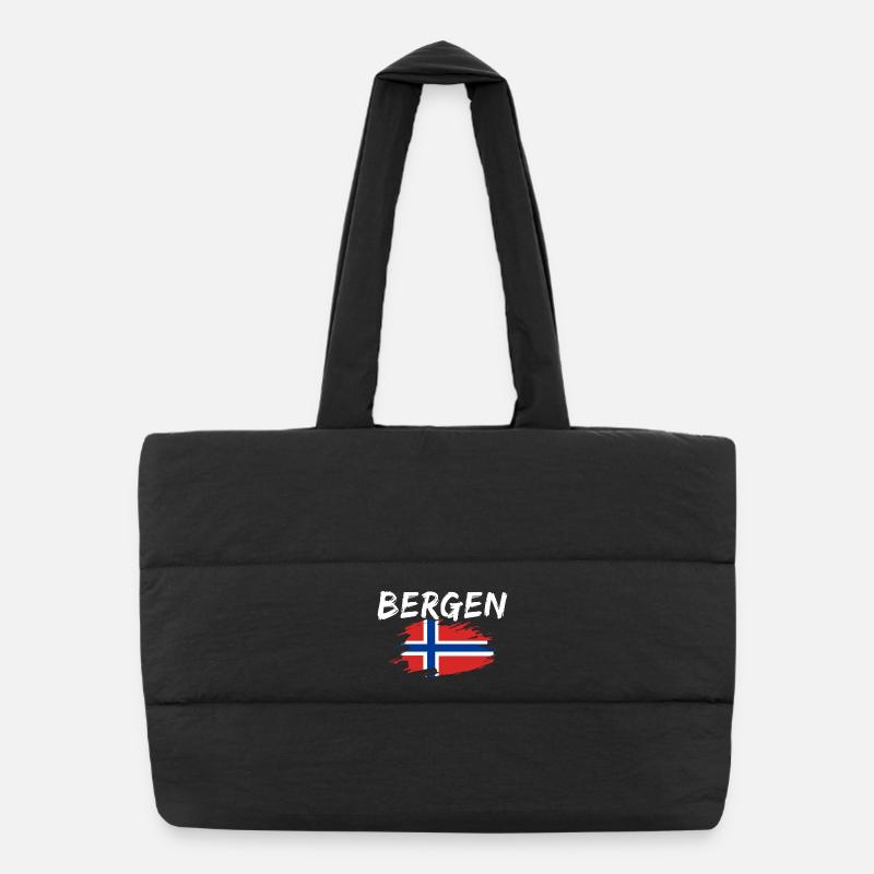 Bergen, Norvège Sac shopping matelassé