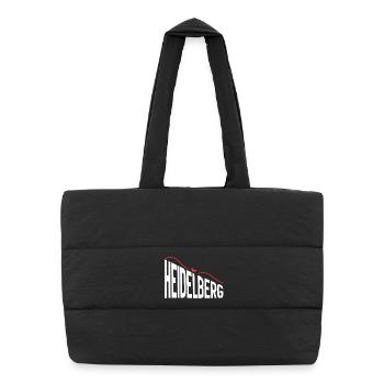 Heidelberg - Puffer-Einkaufstasche - Schwarz - Vorne