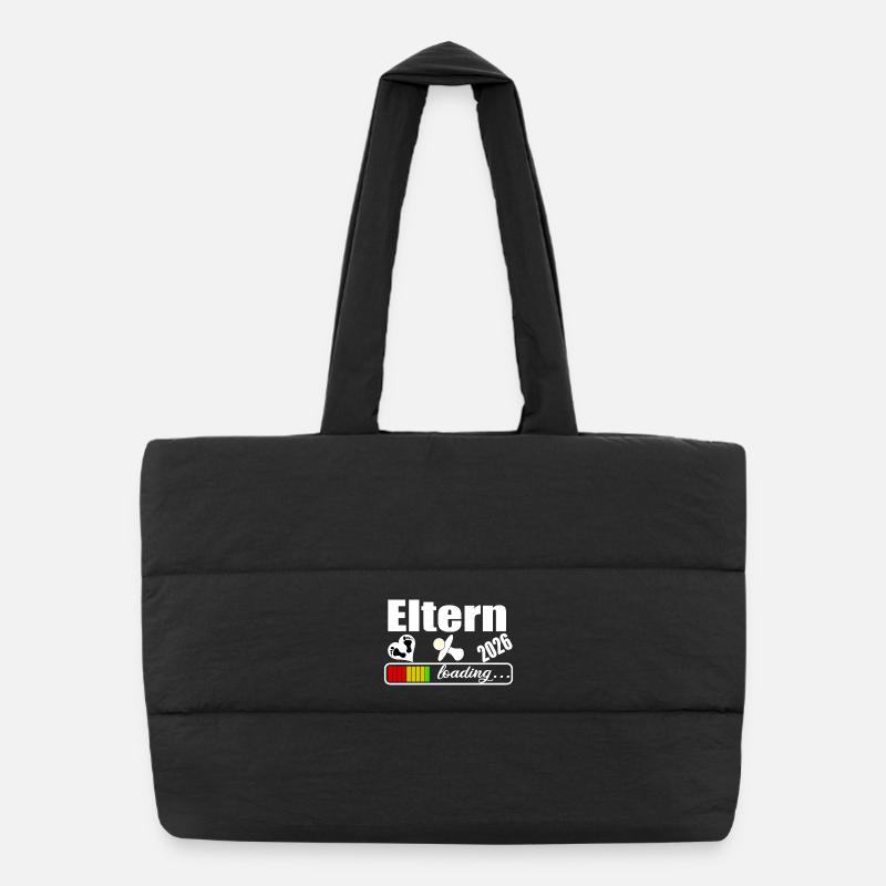 Eltern 2026 - Puffer-Einkaufstasche - Schwarz