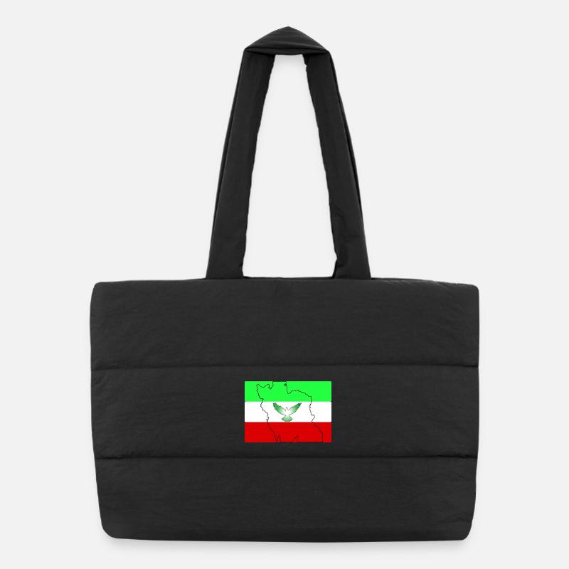 Iran Flagge  Puffer-Einkaufstasche