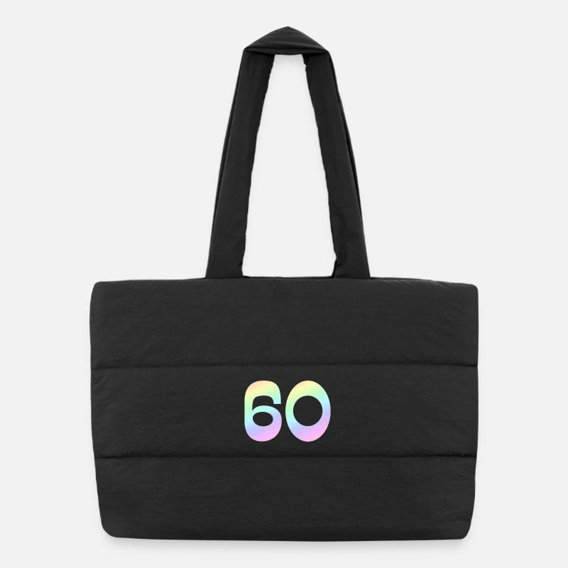 60, Dégradé, Pastel Sac shopping matelassé