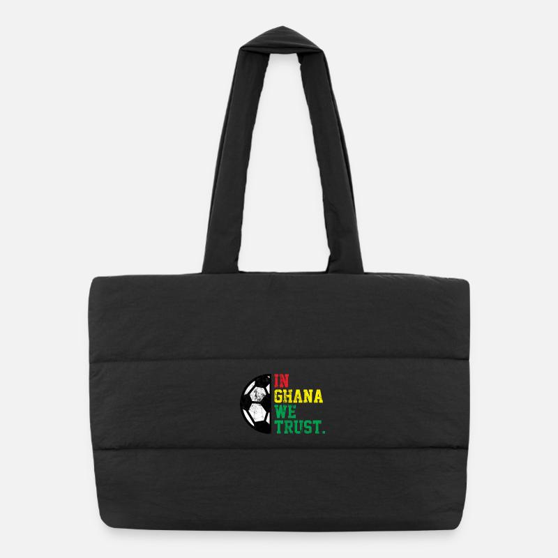 Au Ghana, nous avons confiance Sac shopping matelassé