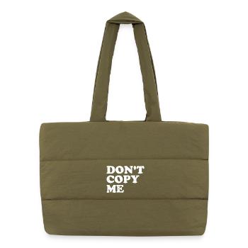 Ne me copie pas - Sac shopping matelassé - safari green - Devant