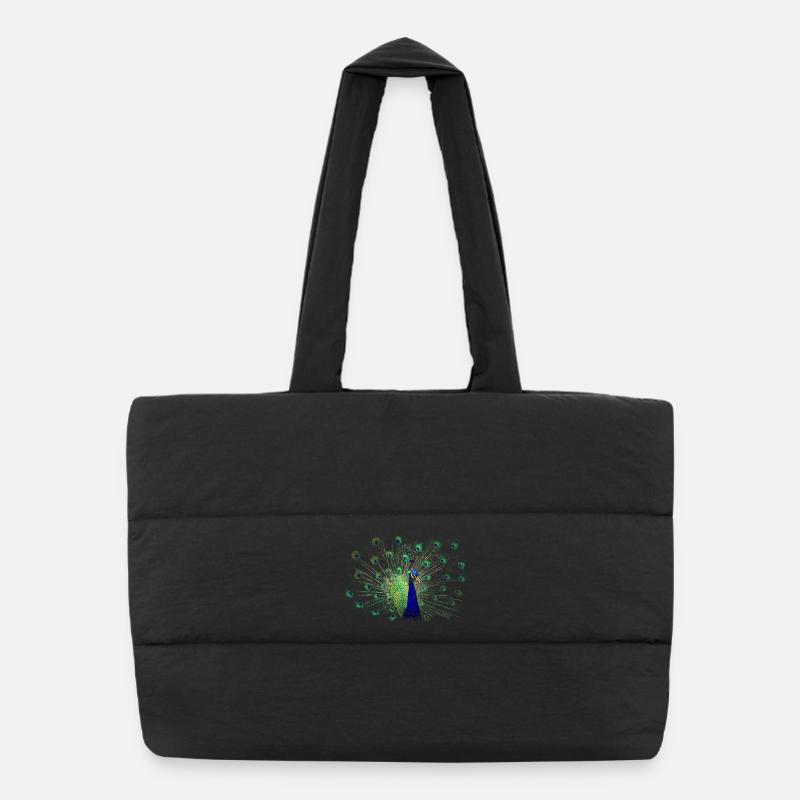 Peacock Sac shopping matelassé