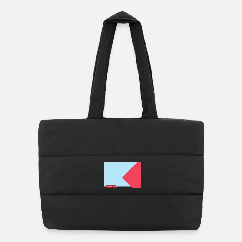 BLEU ROUGE 2025 - Sac shopping matelassé - noir