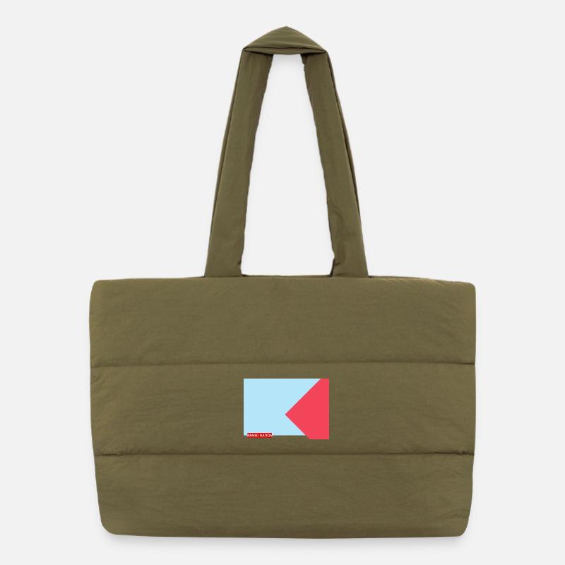 BLUE RED 2025 Puffer-Einkaufstasche