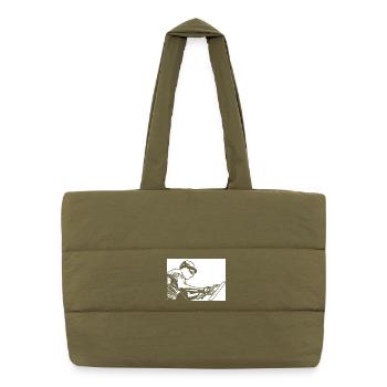 Schweißen - Puffer-Einkaufstasche - safari Green - Vorne
