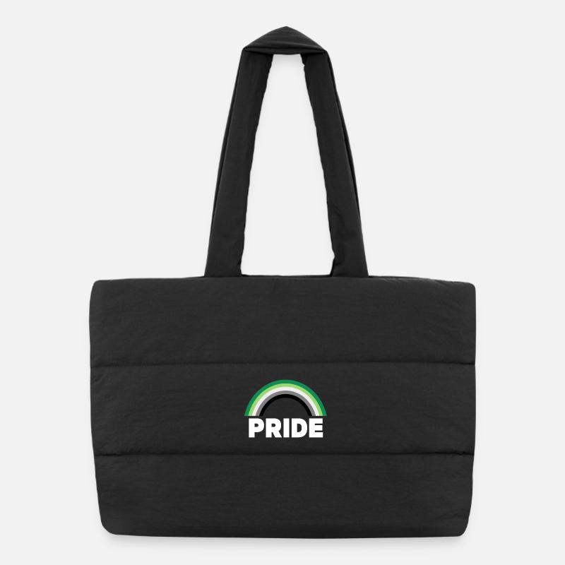 Aromantic Pride Puffer Shopping Bag