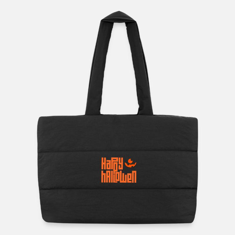 Happy Halloween Puffer Shopping Bag