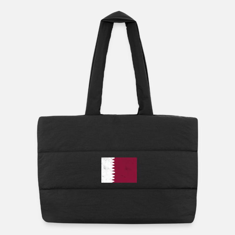 Drapeau du Qatar Sac shopping matelassé