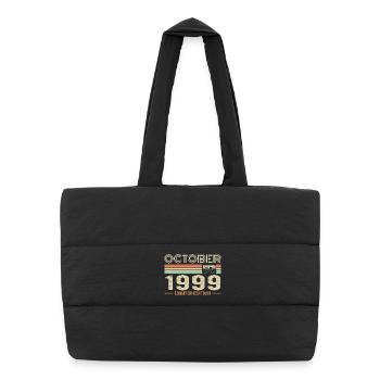 Birthday october 1999 - Puffer Shopping Bag - black - Front