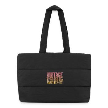 1986 Année de naissance - Sac shopping matelassé - noir - Devant