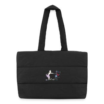 Carrousel de l’amitié - Sac shopping matelassé - noir - Devant