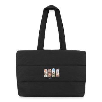 Paris Holidays Travel – City & Culture France - Sac shopping matelassé - noir - Devant