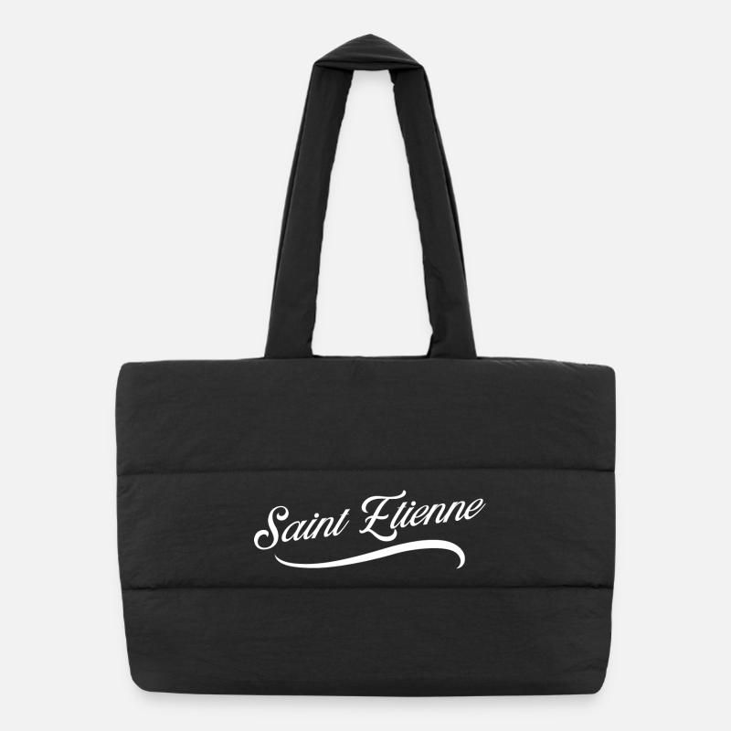 Saint Etienne - Sac shopping matelassé - noir