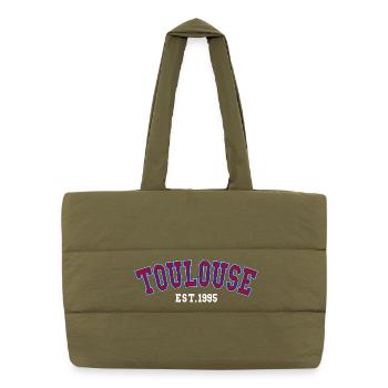 Toulouse Est. 1995 - Puffer Shopping Bag - safari green - Front