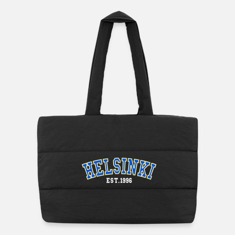 Helsinki Est. 1996 Puffer Shopping Bag