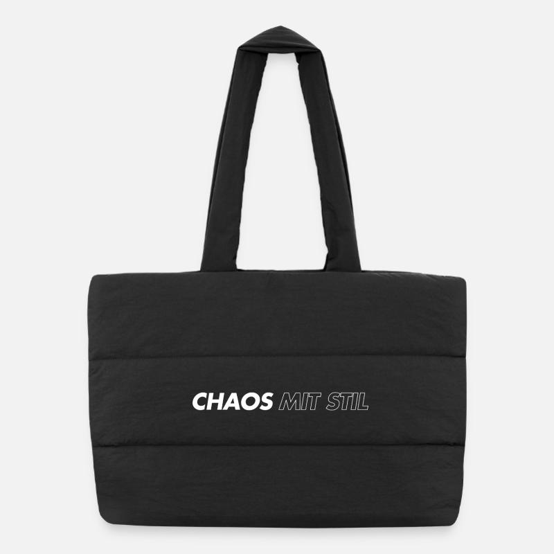 Chaos mit Stil Puffer-Einkaufstasche