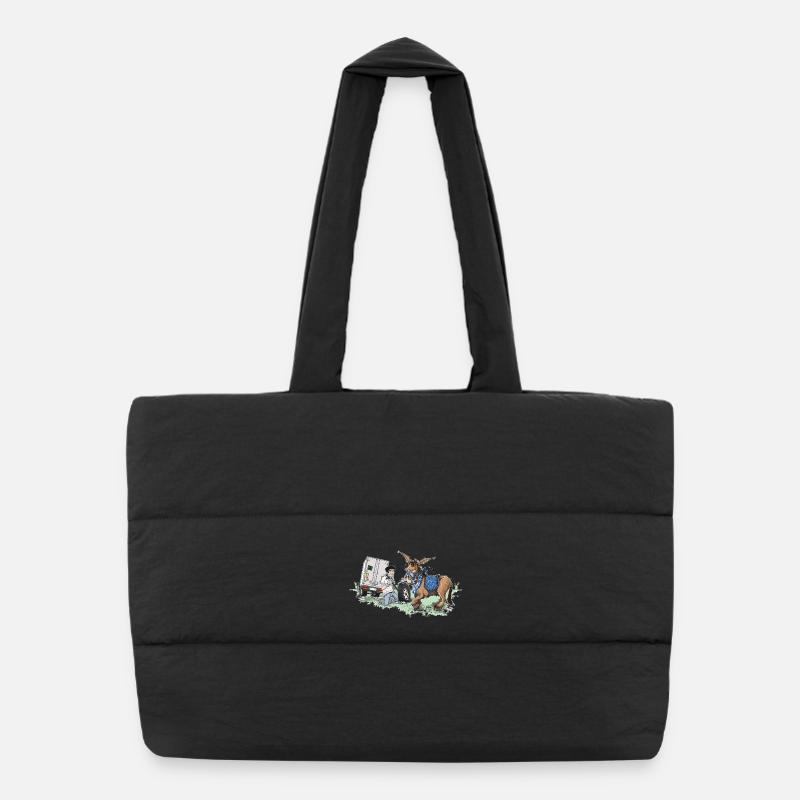 Donkey carriage roadside assistance Puffer Shopping Bag