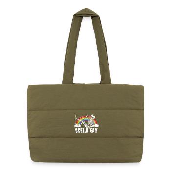 skella gay - Puffer-Einkaufstasche - safari Green - Vorne