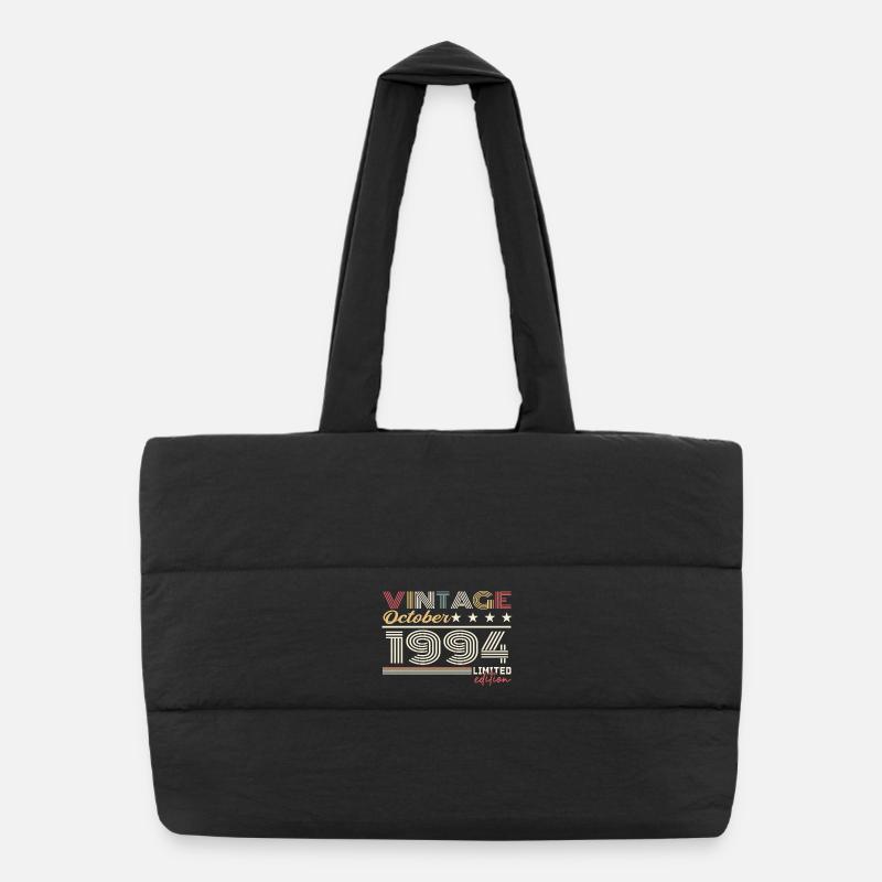 Octobre 1994 rétro anniversaire 1994 Octobre 1994  Sac shopping matelassé