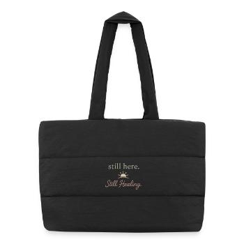 Mental health awareness, - Puffer Shopping Bag - black - Front