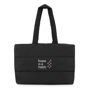 Mental health awareness, - Puffer Shopping Bag - black - Front