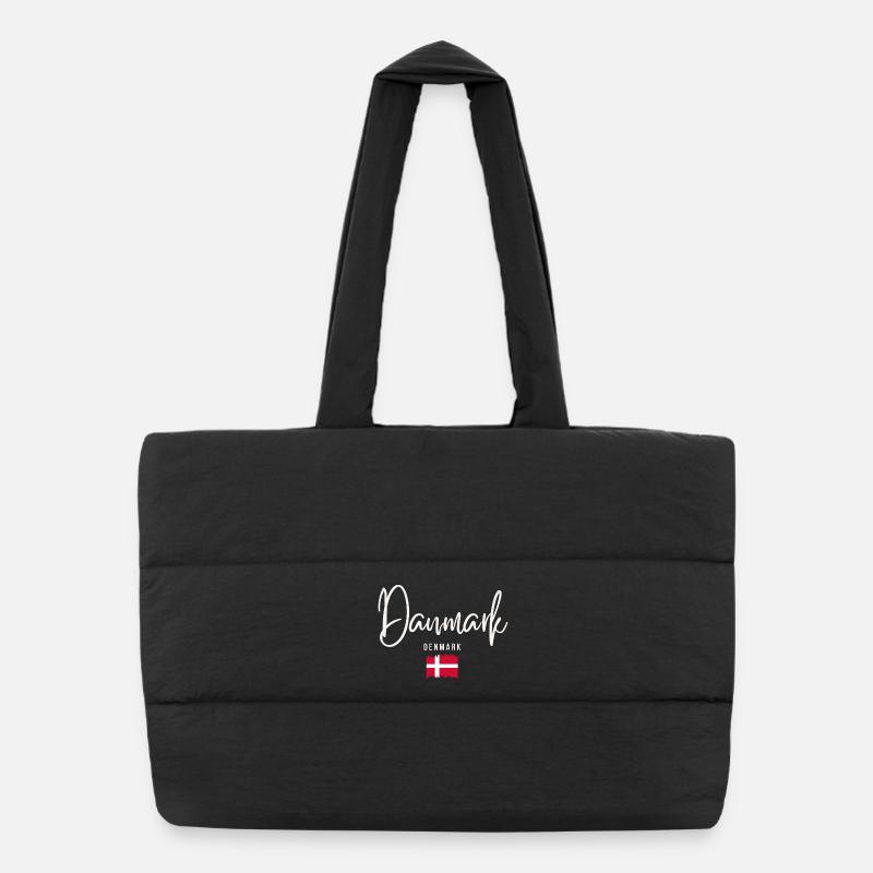 Racines danoises, j’adore le Danemark Sac shopping matelassé