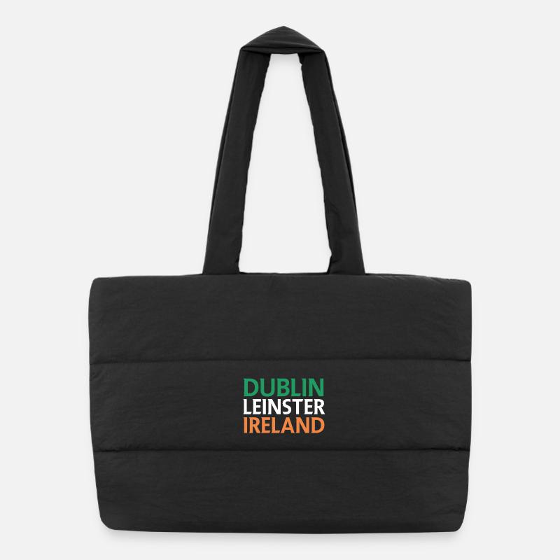 Dublin – Irlande Textdesign Sac shopping matelassé