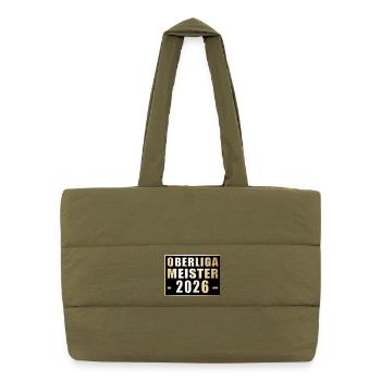 Champion of the Oberliga 2026 Oberliga Champion - Puffer Shopping Bag - safari green - Front