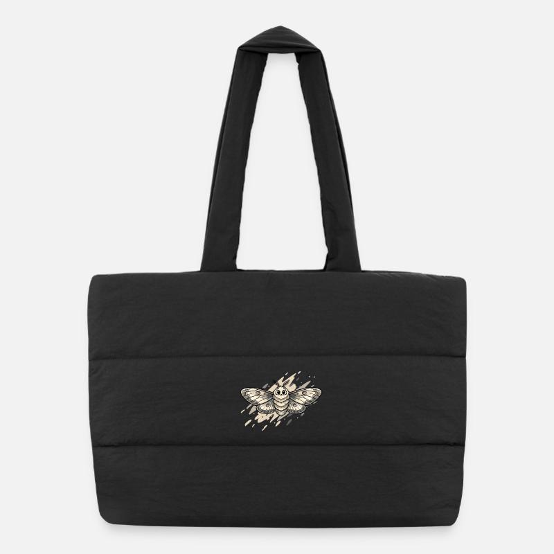 Illustration du papillon de nuit Sac shopping matelassé