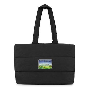 Monte Vulture - Puffer Shopping Bag - black - Front