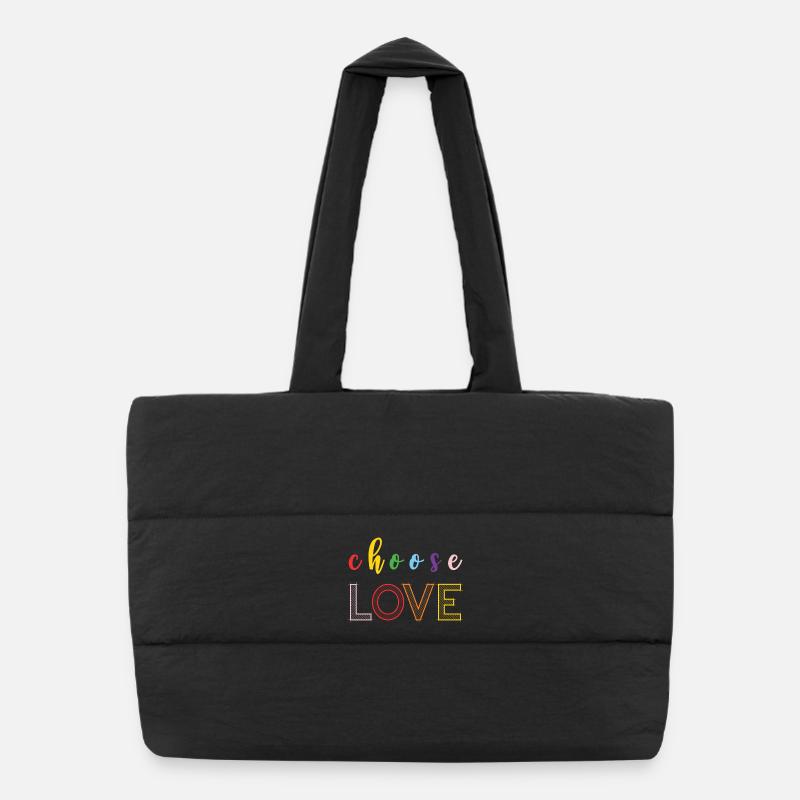 Mois de la fierté - Amour Sac shopping matelassé