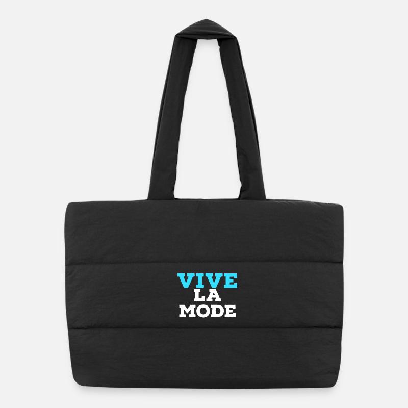 vive la mode Sac shopping matelassé