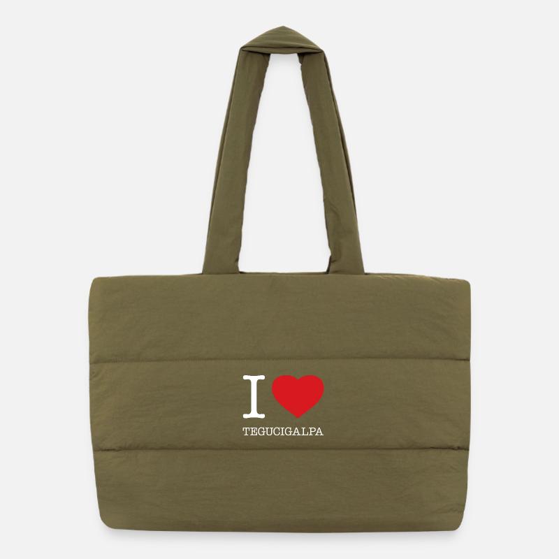 I LOVE TEGUCIGALPA Puffer Shopping Bag