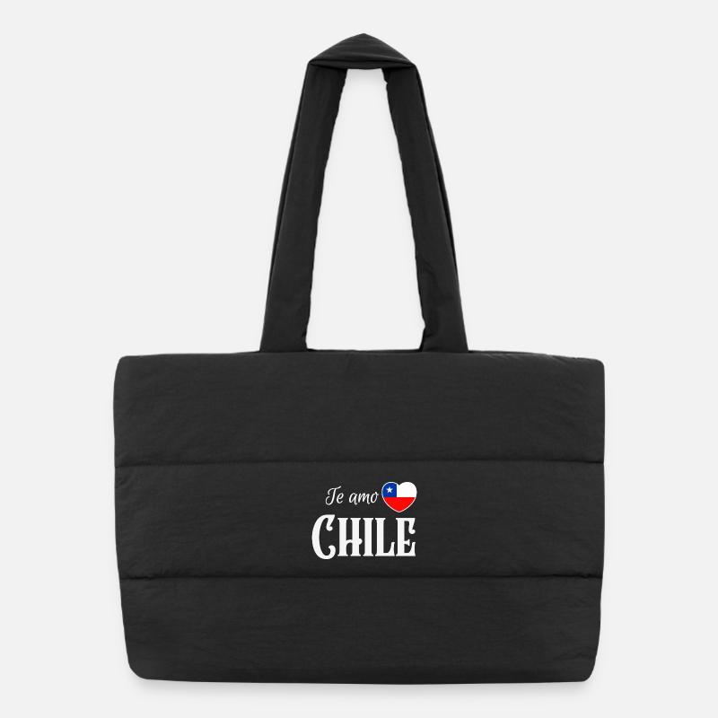 Ich liebe Chile, chilenischer Stolz Puffer-Einkaufstasche