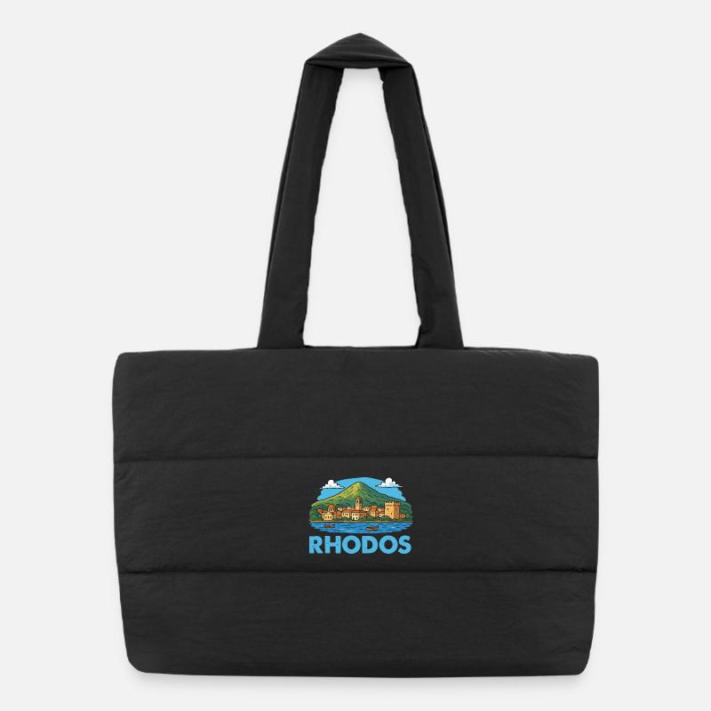 Île de Rhodes Sac shopping matelassé