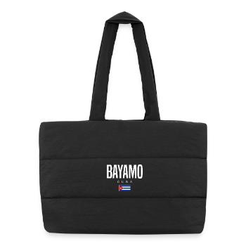 Bayamo Cuba Cubans - Puffer Shopping Bag - black - Front