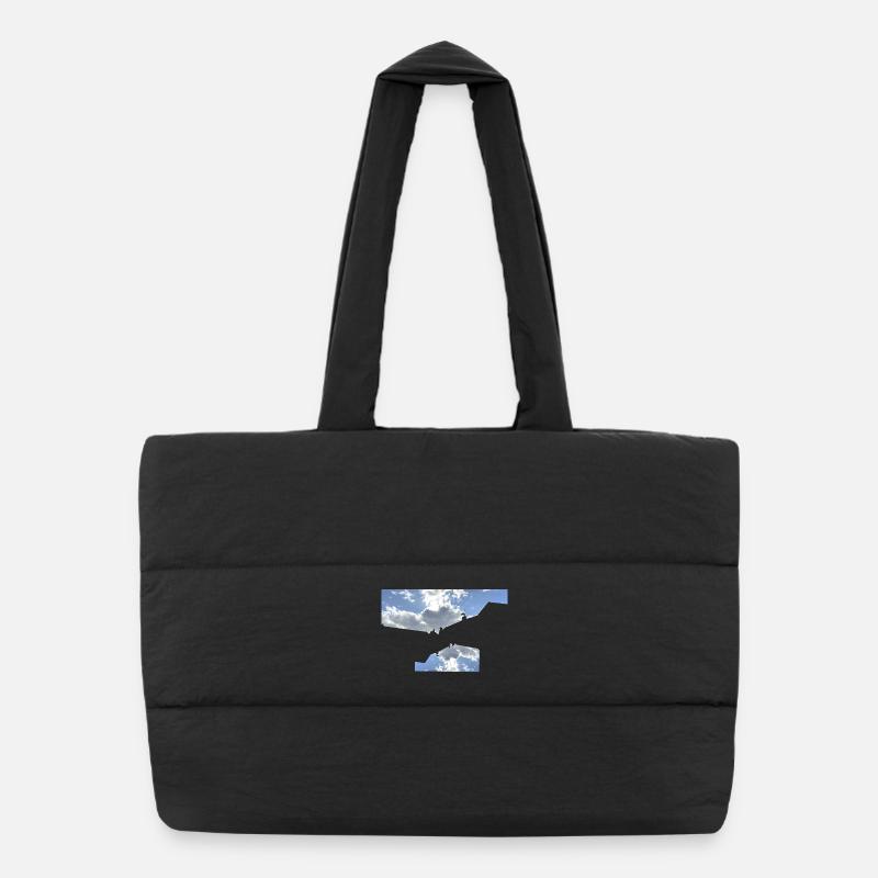 Grafische Skyline Puffer-Einkaufstasche