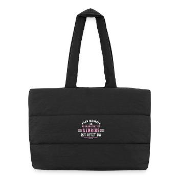Interior Decorator Trainee Training Apprenticeship Decorator - Puffer Shopping Bag - black - Front
