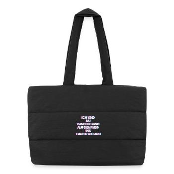 Hardtekk Tekk - Sac shopping matelassé - noir - Devant