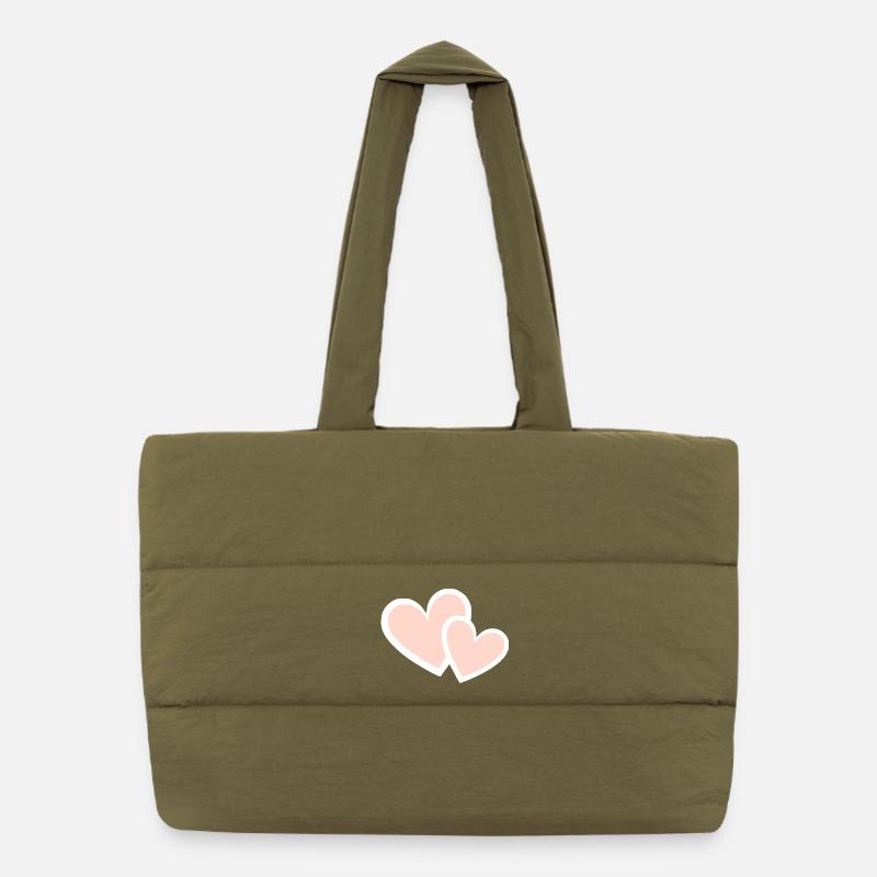 Saint-Valentin Cœur Rose, St.valentin Sac shopping matelassé