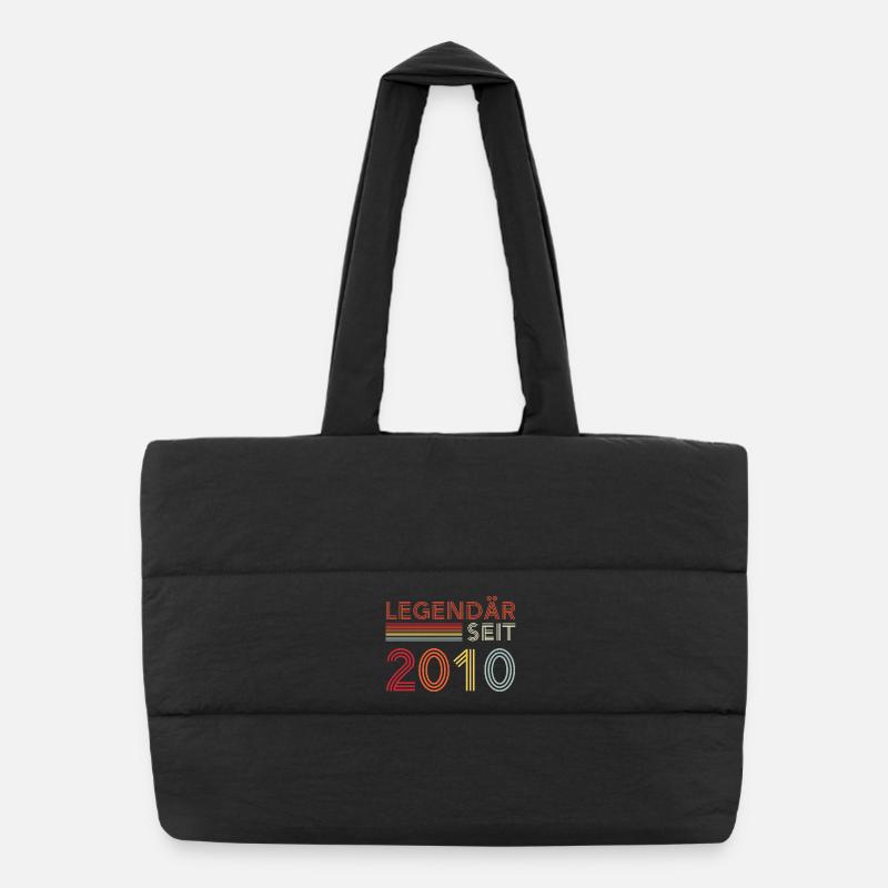 Legendary since 2010 man's birthday Puffer Shopping Bag