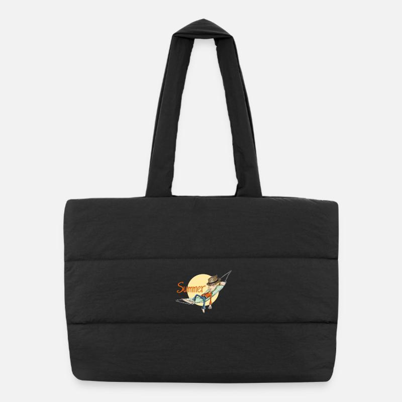 Buzzer - Sac shopping matelassé - noir