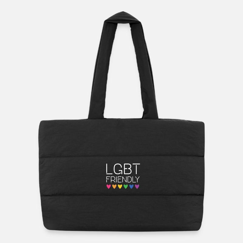 LGBT amical Sac shopping matelassé