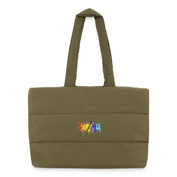 Breakdance Girl Bgirl B-Girl - Sac shopping matelassé - safari green - Devant