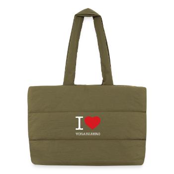 J’ADORE LE VORARLBERG - Sac shopping matelassé - safari green - Devant