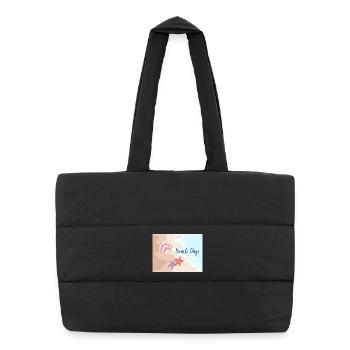 Beach Days Beach Motifs Starfish - Puffer Shopping Bag - black - Front
